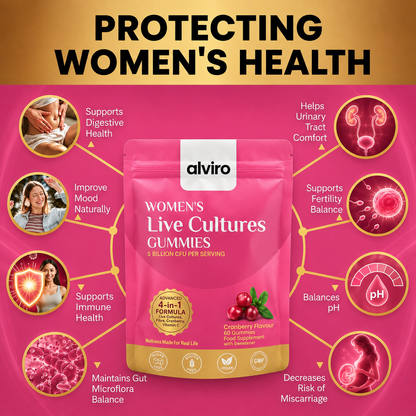 Women’s Live Cultures Gummies – 4-in-1 Daily Formula
